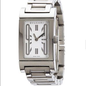 Bvlgari Rettangalo Bracelet Watch - Silver